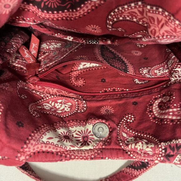 Vera Bradley Red Mesa Small Tote Retired Pattern - Picture 6 of 6